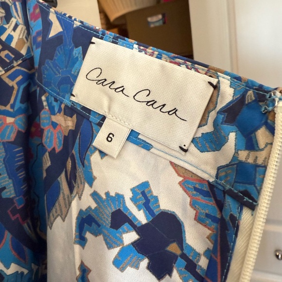 Cara Cara Blue and White Paisley Midi Skirt - Picture 2 of 6